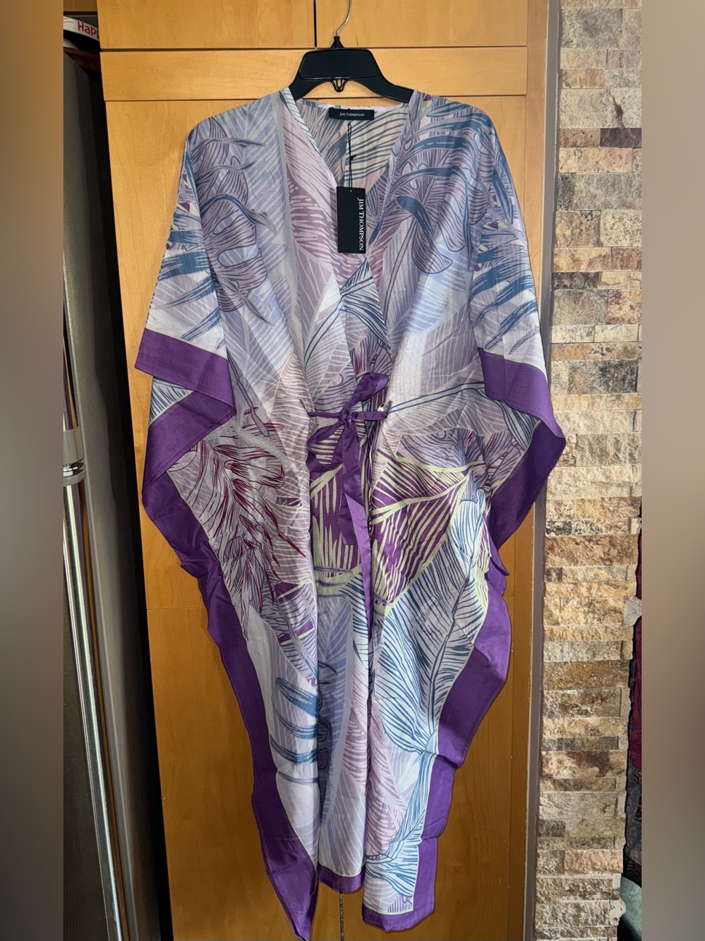Jim Thompson Wrap Purple Caftan